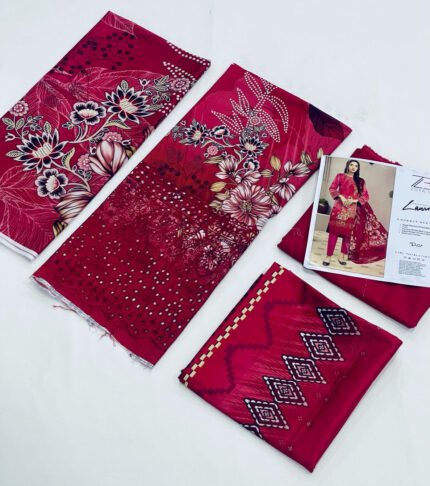 ZOYA B CHIKENKARI DAMAN BORING EID COLLECTION UNSTITCHED COLLECTION 3PC 2024